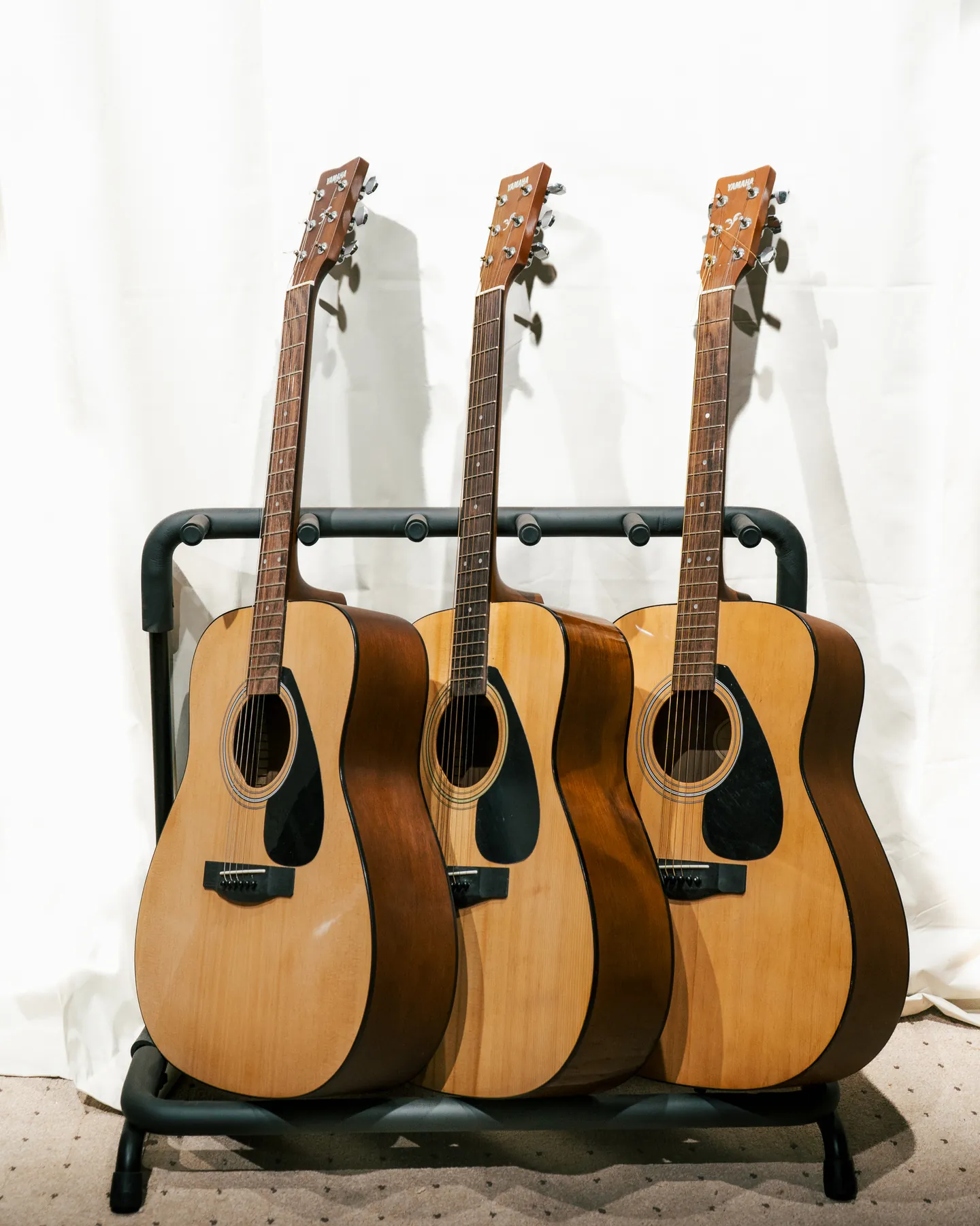 Acoustic guitars at the Chembur Centre