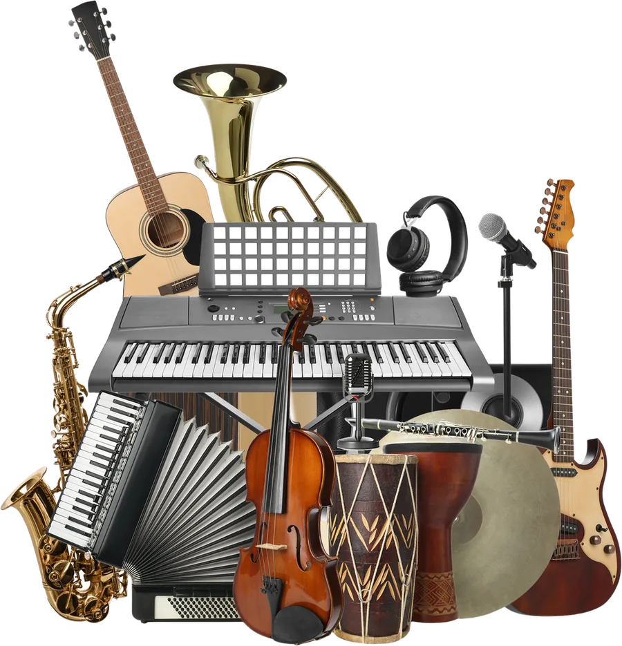 Musical instruments provided by Sur Chaitanya